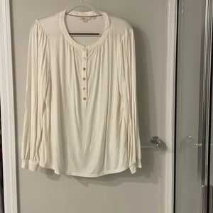 Boden long sleeve shirt ivory excellent used condition worn once